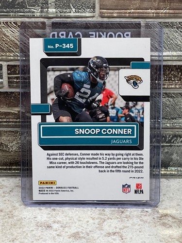 SNOOP CONNER ~ 2022 Panini Donruss P-345 Optic Rated ROOKIE Preview Holo RC - Picture 2 of 2