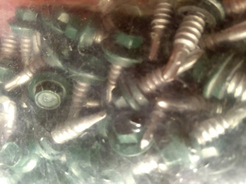 Diapositiva de 1/4". Tornillos de regazo para techos/revestimientos de metal a metal de hoja perenne - Imagen 6 de 7