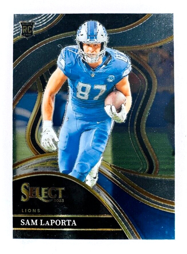 2023 Select Football SAM LaPORTA #221 RC Rookie Club Level - Detroit Lions