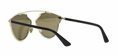 Christian Dior SO REAL S Studs gold black/light brown (RHL/5V A) Sunglasses Christian Dior so Reals Sunglasses Gold Black Case and Cloth  main image 4
