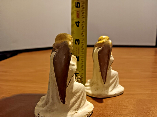Vintage Lot of 2 Putz Composition Praying Angels Figures Nativity Germany +Extra - Picture 13 of 19