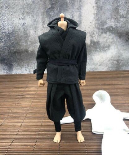 1/12 Ninja Suit Vest+underwear+pants+belt Model for 6" Figure - Picture 2 of 5