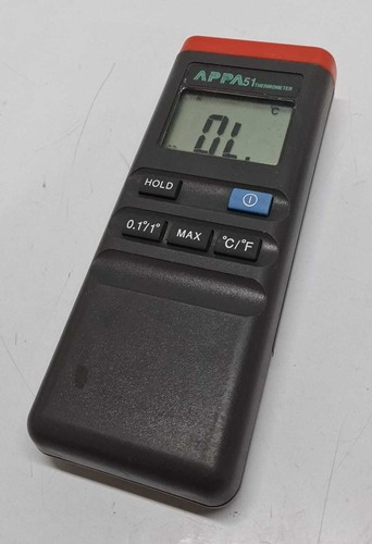 APPA 51 Thermometer Thermocouple K-Type W/ 9V Battery - Picture 1 of 7