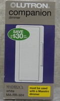 Maestro 600-watt Multi-location Companion Dimmer - White - Ma-rr-wh Maestro 600-watt Multi-location Companion Dimmer - White - Ma-rr-wh