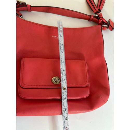 Coach Courtney Legacy Schultertasche Echtleder koralle - Bild 9 von 10