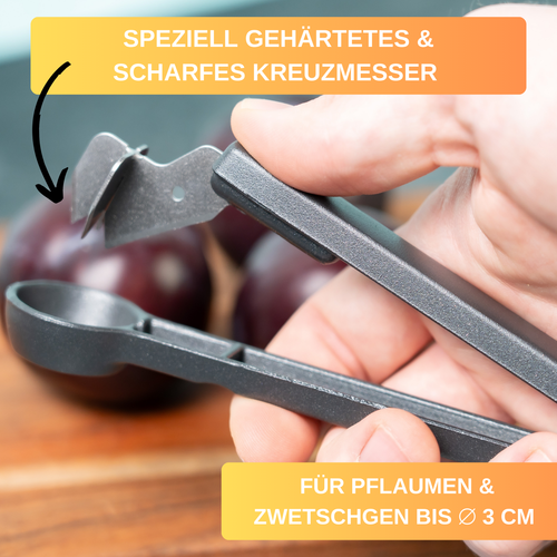 Thiru Entkerner mit robustem sternförmigen Entkernstößel, Kirschentkerner - Bild 24 von 29