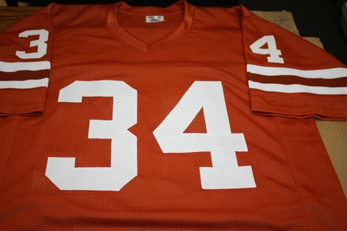 TEXAS LONGHORNS RICKY WILLIAMS #34 SIGNED CUSTOM JERSEY 1998 HEISMAN JSA WIT    - Picture 3 of 3