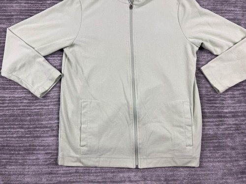 White Stag Hoodie Womens Small 4/6 Green Full Zip Cotton Blend Sweater - Picture 3 of 14