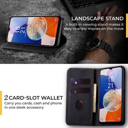 For Samsung Galaxy A15 5G Case Flip Leather Wallet Cover /Glass Screen Protector - Bild 9 von 24