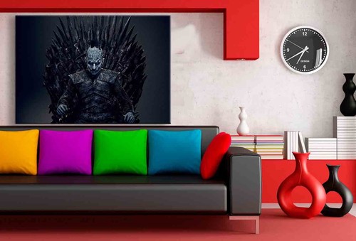 Game of Thrones Nachtkönig II Leinwandbild AK ART Kunstdruck Wandbild Wanddeko - Bild 2 von 5