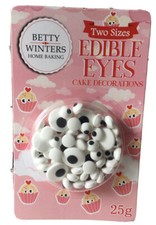 Cake Decor ~ Edible Eyes ~ 2 sizes ~ Eyeballs deco ~ 25 g ~ Cake,cupcake,cookies