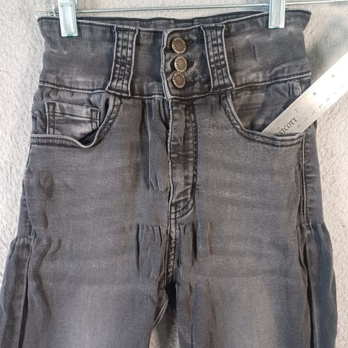 KanCan Signature Girls Black Jeans Size 25 Skye High Skinny Buttons Zip Pockets - Picture 6 of 16