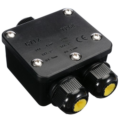 1 Satz 3 Wege Abzweigdose Klemmdose IP68 Wasserdichte Verteilerbox Anschlussdose - Bild 2 von 6