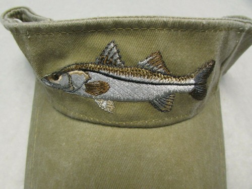 Gorra con visera deportiva SNOOK BRONCEADA sombrero de pesca bordado pescado gorra ajustable NUEVA A15 - Imagen 2 de 5