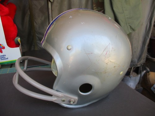 Vtg Rawlings Air Flo 1970s DALLAS COWBOYS Kid Football Helmet, LARGE - Picture 3 of 20