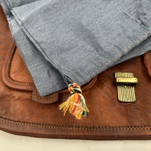 Komal's Passion Leder Herren braun verstellbarer Riemen Kuriertasche Klappe Schultertasche - Bild 13 von 19