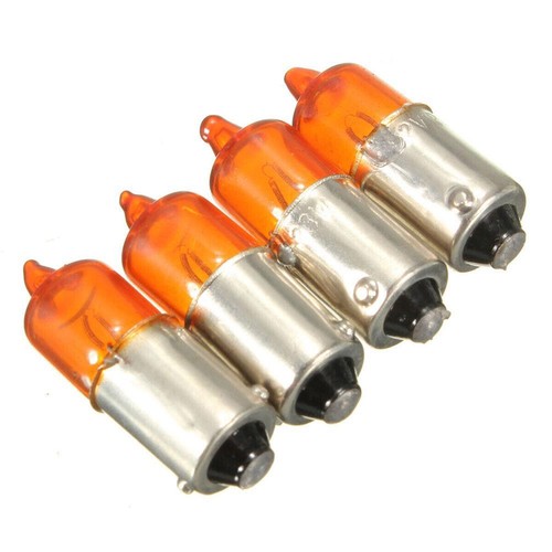 4-Motorcycle motorbike Mini Turn Singal Indicator Bulb 12V 21W Halogen BA9S-Base - Picture 6 of 9
