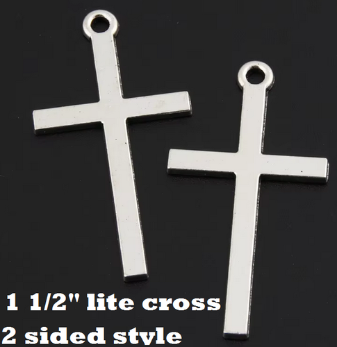 CROSS FAITH Pendant on 925 Plated Sterling Silver 22" Chain women men GIFT BOX - Picture 3 of 7