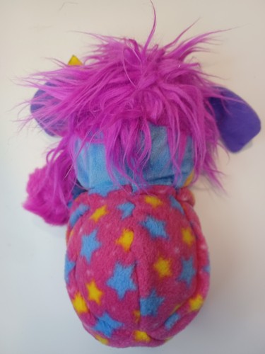 Popples Lulu Stuffed Animal Plush Toy Made By Spinmaster Purple With Stars 2015 - Picture 2 of 6
