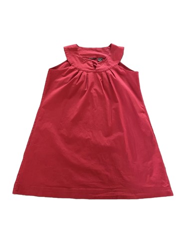 Women’s DRESS XL Sleeveless RED Shift Swing PRESS Pockets Rayon - Picture 6 of 7