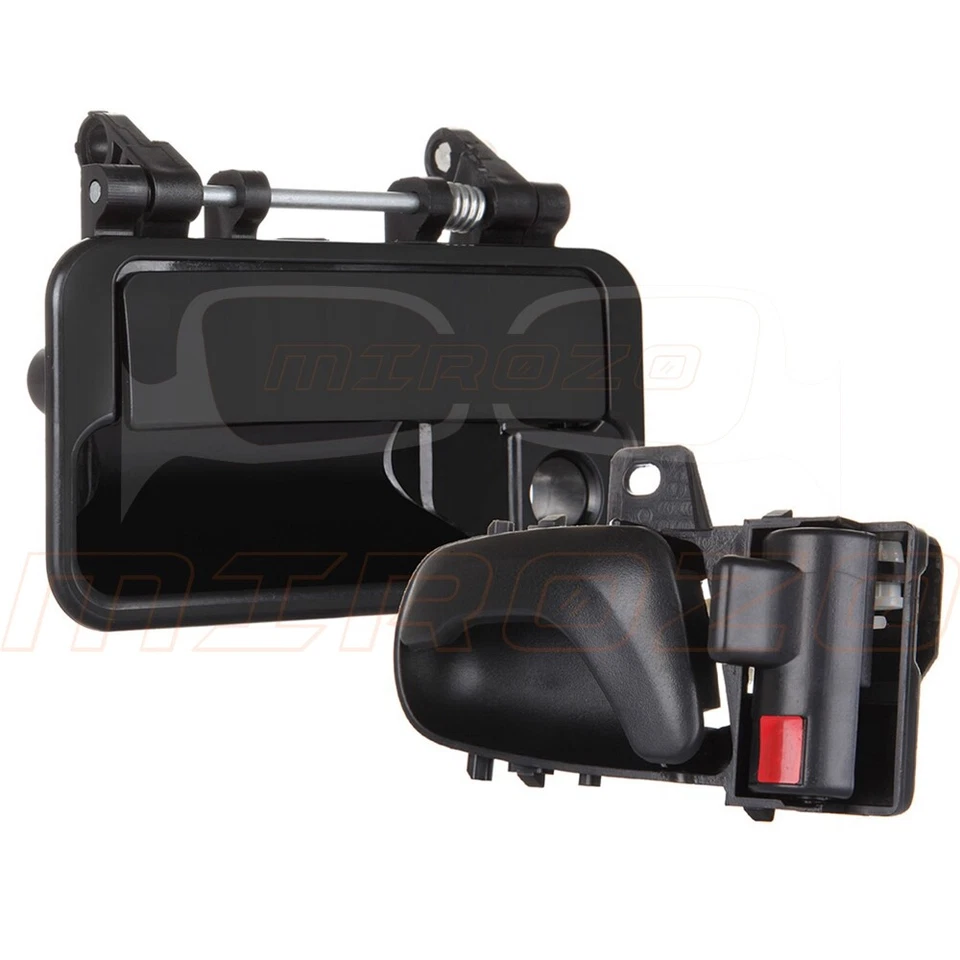 2x Front Left Side Exterior Interior Door Handles For Pontiac Firefly 1989-1994 Foto 2 de 4