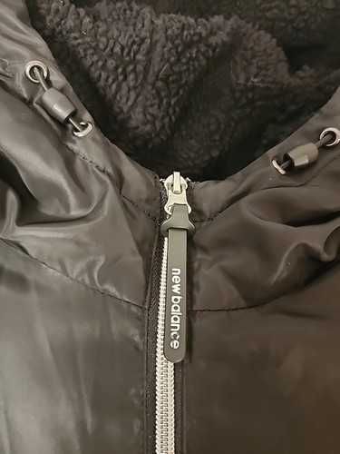 New Balance Coat Womens Small Full Zip Hooded Sherpa Lined Jacket Athleisure - Picture 3 of 6