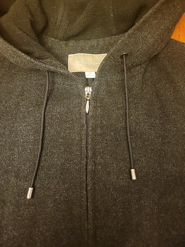 Wool Croft & Barrow Women's Coat Sz XL Full Zip Up 2 Pockets Black - Picture 8 of 10