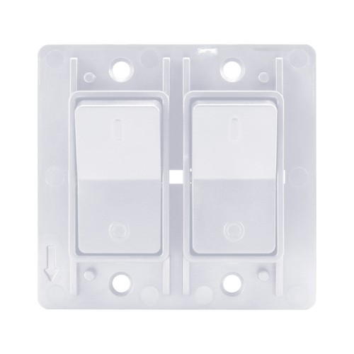 Single 2-Gang On-OFF 12 volt White Light Switch - RV Camper Trailer Marine Boat - Bild 7 von 10