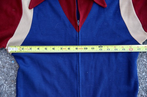Vintage 70s Flare Bottom Jumpsuit Full Zip Women's Small Bell bottom coveralls - Picture 10 of 14