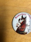 VINTAGE BUDWEISER BEER CLYDESDALE HORSE BUTTON BADGE PIN — photo 3