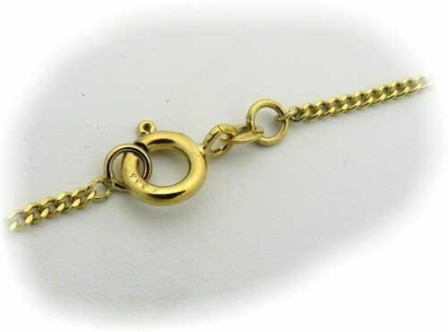 Nueva cadena blindada 1,2 mm oro auténtico 585 oro amarillo macizo 38 40 42 45 50 cm collar - Imagen 4 de 32