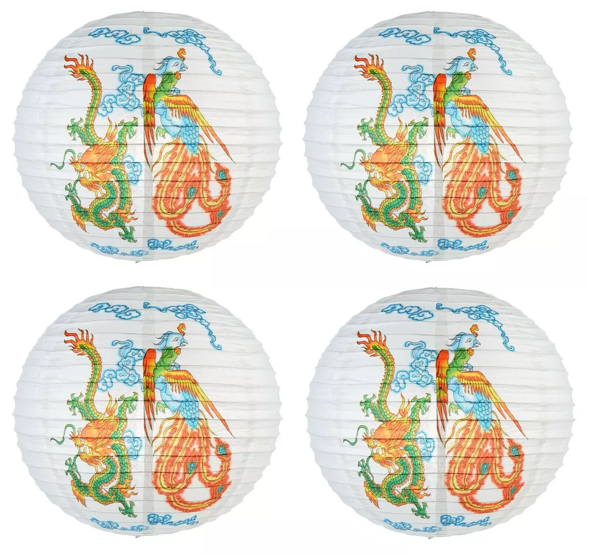 SET of 4 Chinese 16