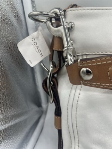 Coach Vintage Leather Zoe purse White Leather Hobo Shoulder Bag Womens Y2K - Picture 2 of 16