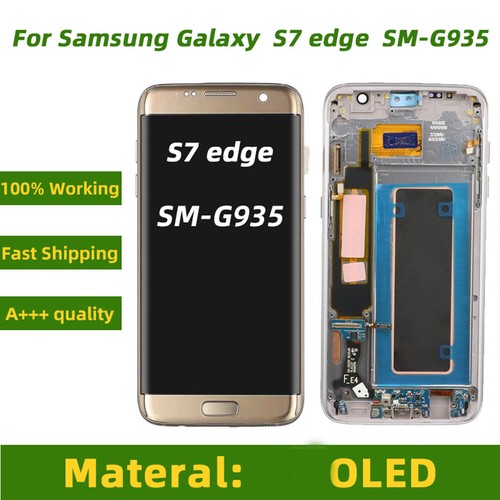 Digitizer Assembly w/Frame For Samsung Galaxy S7 Edge OLED Display Screen HAU - Picture 3 of 12