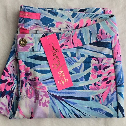 $148 Lilly Pulitzer Kelly Knit Skinny Ankle Pants Sz 8 Stretch Mr Peacock B NWT - Picture 3 of 19