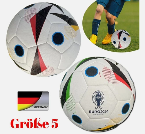 EM 2024 EURO Deutschland Fußball Ball Fussballliebe Kinder Jugend Soccer DE