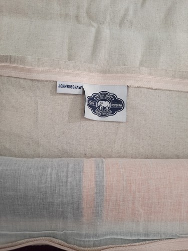 NIP John Robshaw Alwar Plum Euro Decorative Pillow Sham 26" x 26" Cotton & Linen - Picture 5 of 13
