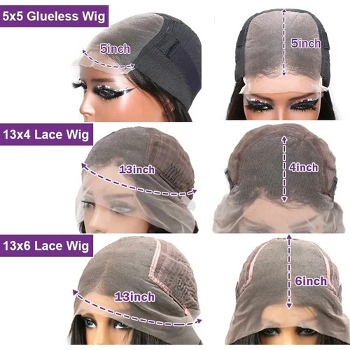 250 Density 13x6 HD Transparent Bone Straight Lace Frontal Brazilian Human Hair - Bild 22 von 22