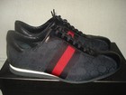 100% AUTHENTIC NEW MEN GUCCI NEW WEB CANVAS/LEATHER SNEAKERS UK 9.5/US 10 — photo 3
