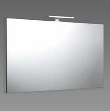 Kiamami Valentina Specchiera 120x60 con pannello posteriore in legno e illuminaz