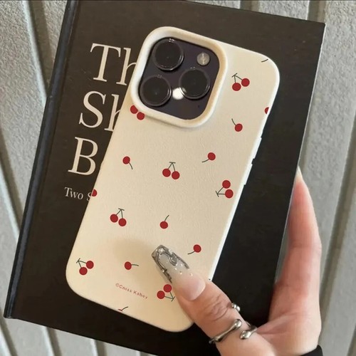For iPhone 16 15 14 13 12 11 Pro Max Case Cute Cartoon Cherry Silicone Cover - Picture 9 of 24