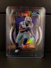 2022 Panini Select Sam Williams Rookie #276 Green & Black Club Level Die-Cut