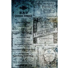 A4 Decoupage Paper FRENCH APOTHECARY LABELS Paper Designs Italy Rice Paper Craft