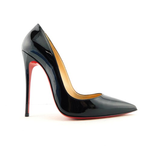 CHRISTIAN LOUBOUTIN Size 7 SO KATE Black Heels Pumps Shoes 37 Eur - Picture 1 of 10