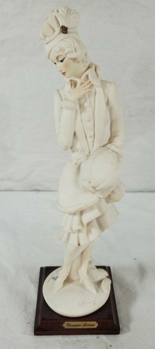  Giuseppe Armani Figur Vintage Dame mit Muff 1987 signiert. Florenz, Italien - Bild 1 von 8