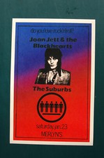 Joan Jett Concert Poster 1982 MERLYNS____