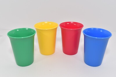 Tupperware Bell Tumbler Set in Bright Colors 4 cups