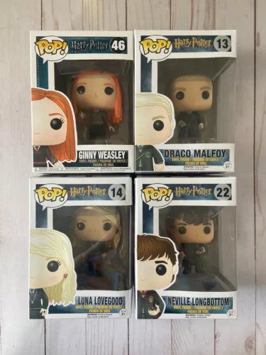 Funko Pop Harry Potter GINNY WEASLEY 46 DRACO 13 LUNA LOVEGOOD 14 NEVILLE 22