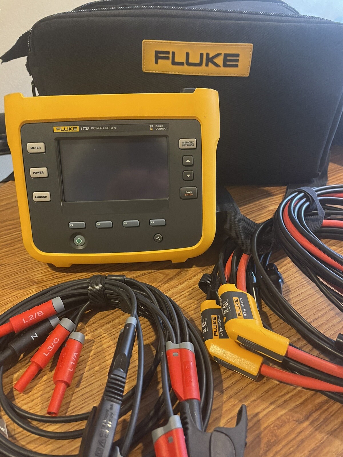 Fluke 1738 3 Phase Power Quality Logger Analyst Meter Multimeter eBay