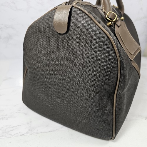 Dunhill Marrón Oscuro Boston Bolso de Viaje Lona Gimnasio De Colección Auténtico - Imagen 5 de 20